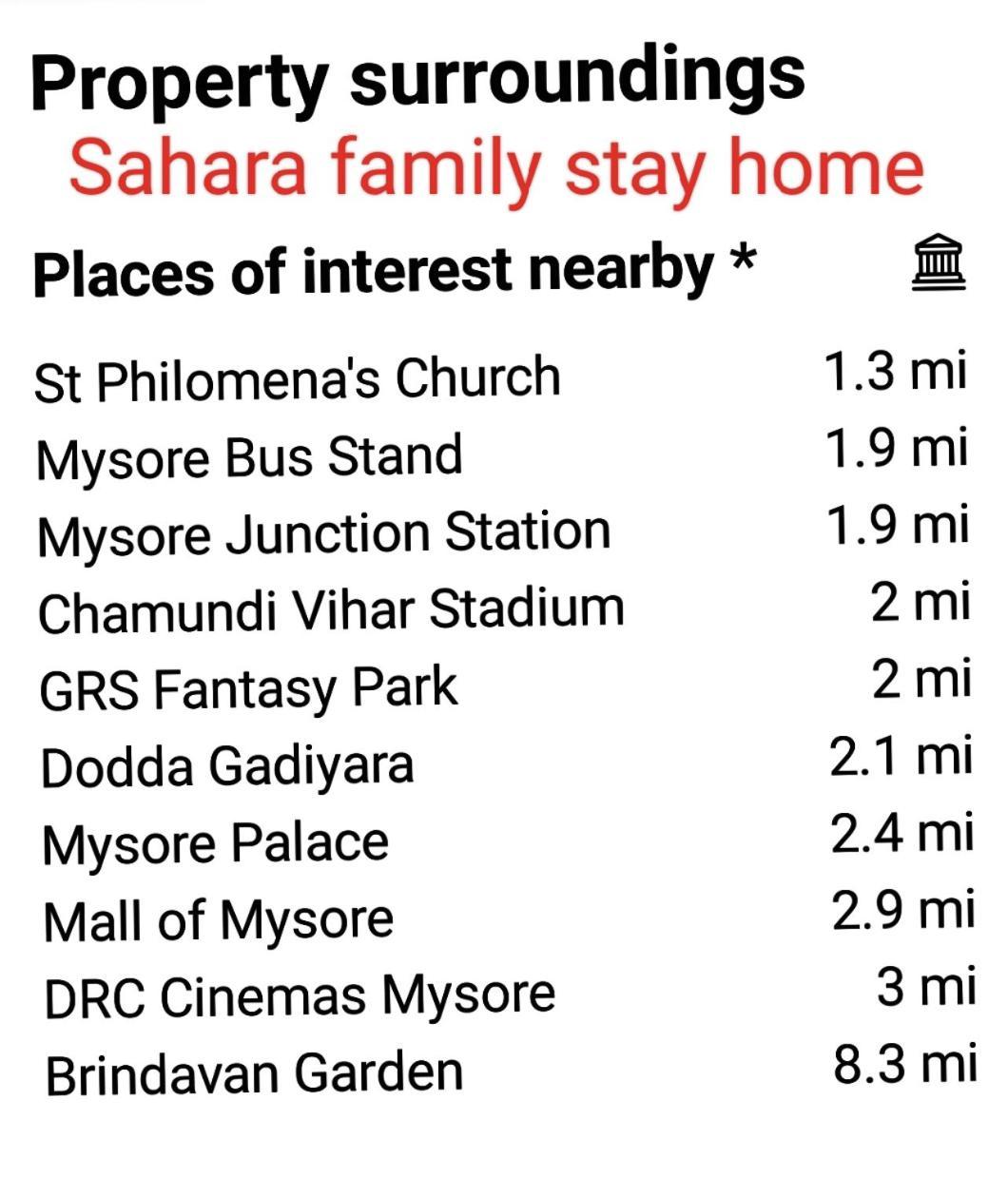 Sahara Family Homestay Mysore Exterior foto